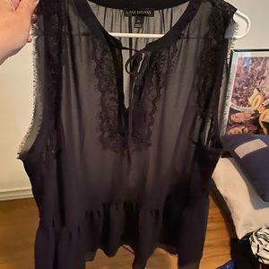 Dark blue Lane Bryant top sz 22